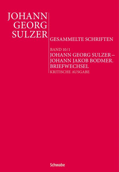 Produktbild: Johann Georg Sulzer - Johann Jakob Bodmer