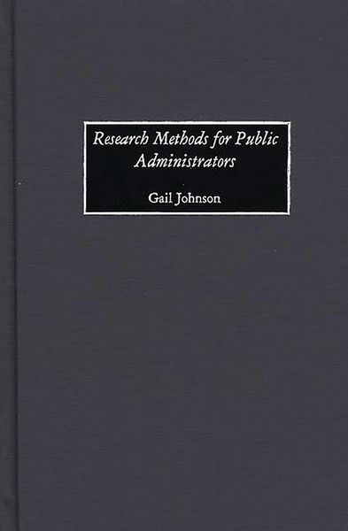 Produktbild: Research Methods for Public Administrators