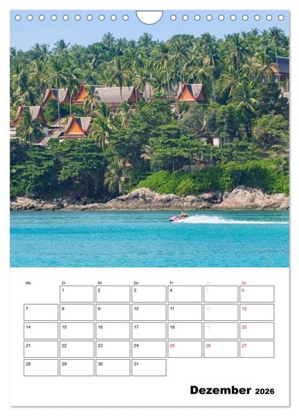 Produktbild: THAILAND - Mein Urlaubsplaner (Wandkalender 2026 DIN A4 hoch), CALVENDO Monatskalender