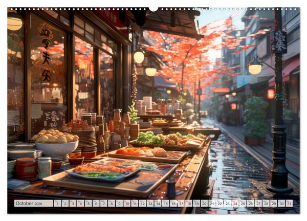 Produktbild: STREET FOOD Impressions around the world (High Quality Premium Wall Calendar 2026 DIN A2 landscape),CALVENDO 12 Month Wall Calendar