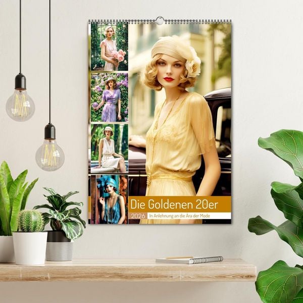 Produktbild: Die Goldenen 20er - In Anlehnung an die &Auml;ra der Mode (Wandkalender 2026 DIN A2 hoch), CALVENDO Monatskalender