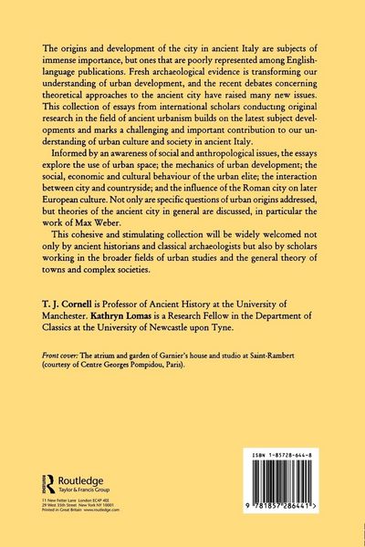 Produktbild: Urban Society In Roman Italy
