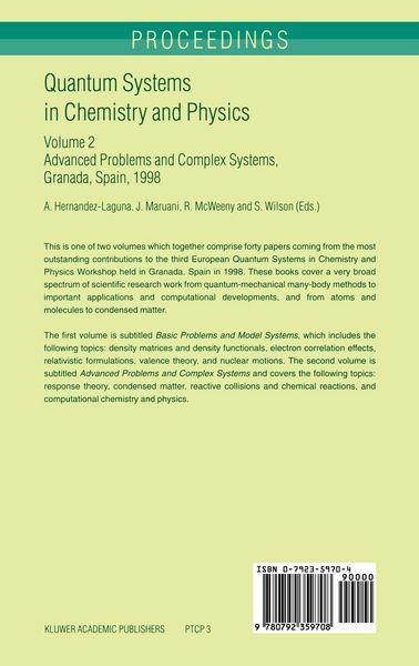 Produktbild: Quantum Systems in Chemistry and Physics