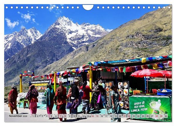 Produktbild: Uttarakhand &ndash; Land der G&ouml;tter (Wandkalender 2026 DIN A4 quer), CALVENDO Monatskalender