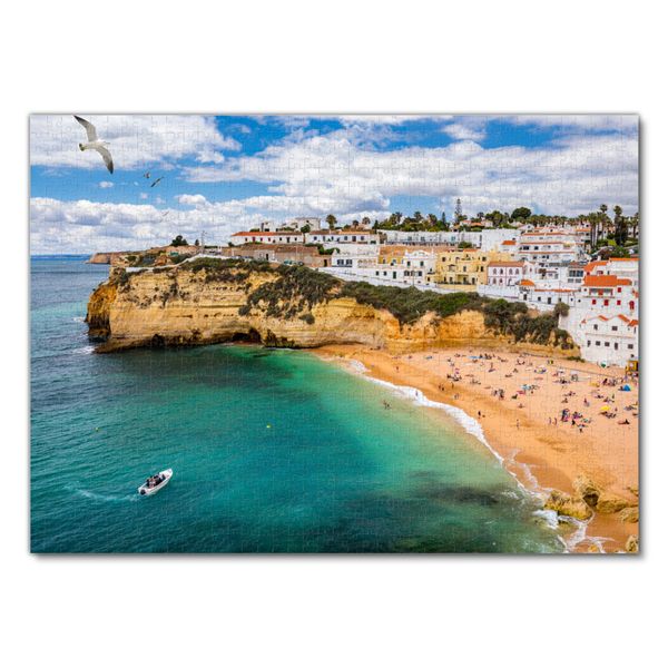 Produktbild: Lais Puzzle Fischerdorf Carvoeiro mit sch&ouml;nem Strand, Algarve, Portugal 1000 Teile