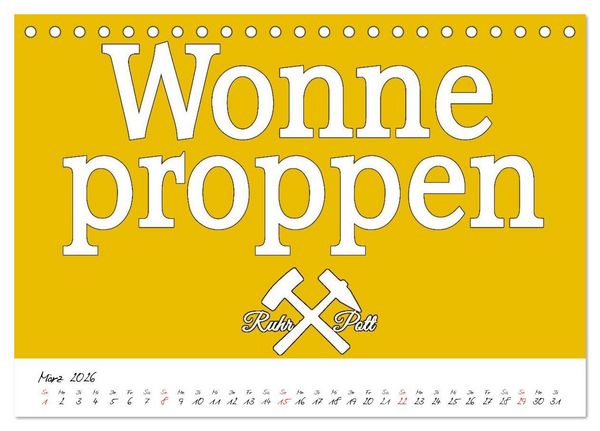Produktbild: Ruhrpott Vokabeln (Tischkalender 2026 DIN A5 quer), CALVENDO Monatskalender