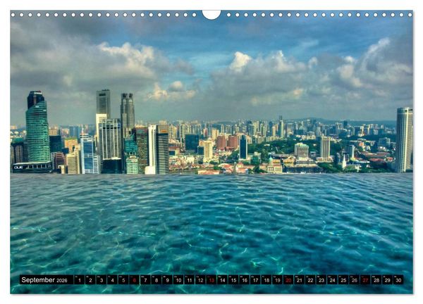 Produktbild: Singapur - Einzigartige Skylines (Wandkalender 2026 DIN A3 quer), CALVENDO Monatskalender