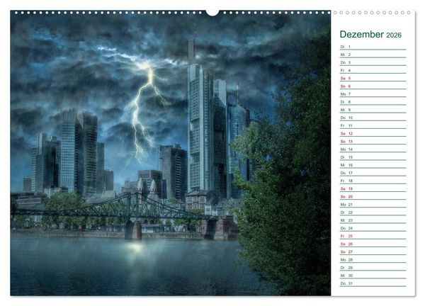 Produktbild: Faszination Blitze beeindruckende Fotos (Wandkalender 2026 DIN A2 quer), CALVENDO Monatskalender