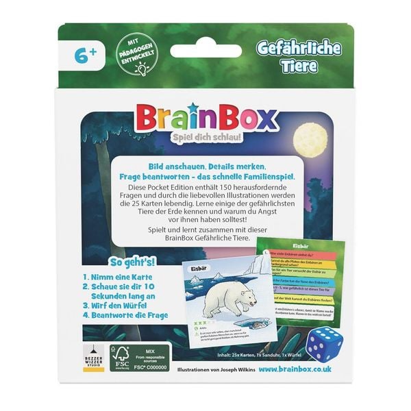 Produktbild: Brain Box Pocket - Gef&auml;hrliche Tiere