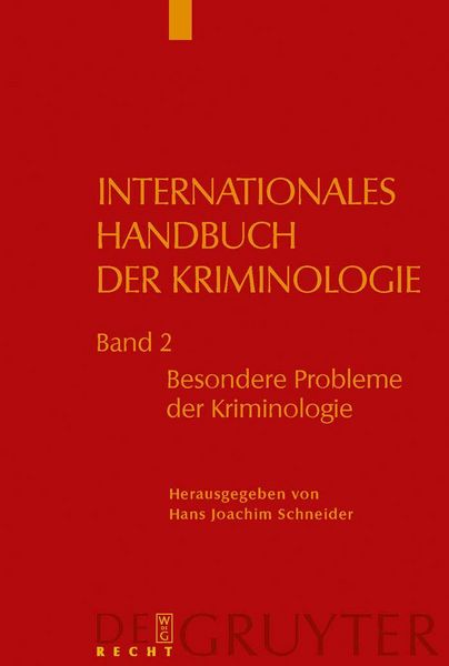 Produktbild: Besondere Probleme der Kriminologie