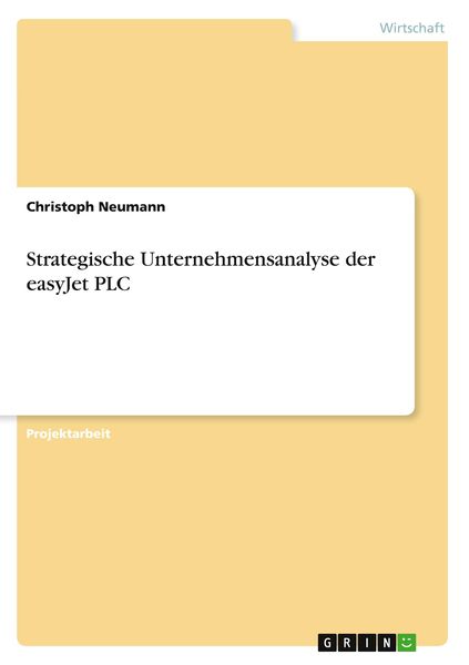 Strategische Unternehmensanalyse der easyJet PLC