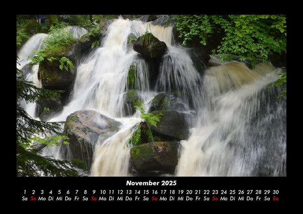 Produktbild: Wasserf&auml;lle 2025 Fotokalender DIN A3