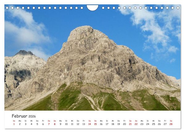 Produktbild: &Uuml;ber die Alpen - Auf dem E5 von Oberstdorf nach Meran (Wandkalender 2026 DIN A4 quer), CALVENDO Monatskalender