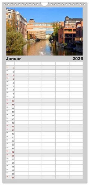 Produktbild: Familienplaner 2026 - Reise durch Leipzig mit 5 Spalten (Wandkalender, 21 x 45 cm) CALVENDO