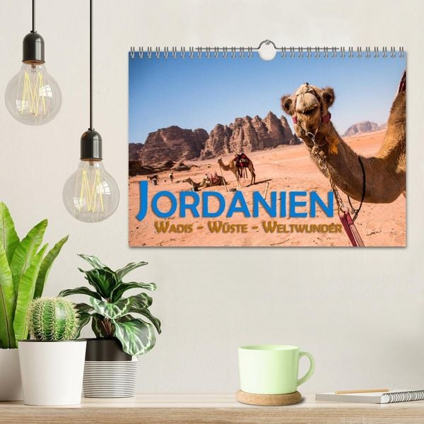 Produktbild: Jordanien - Wadis - W&uuml;ste - Weltwunder (Wandkalender 2026 DIN A4 quer), CALVENDO Monatskalender