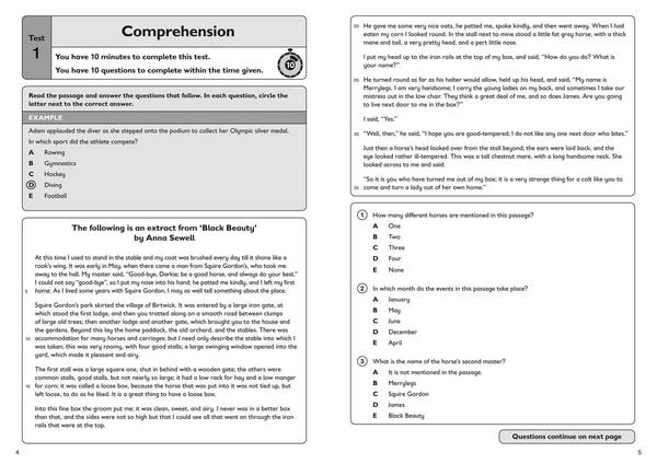 Produktbild: 11+ English Quick Practice Tests Age 9-10 (Year 5)