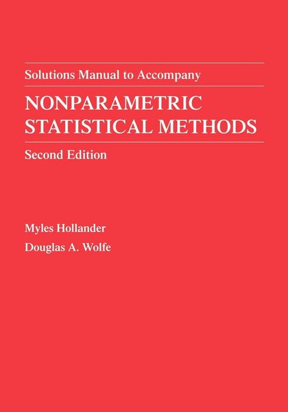 Produktbild: Nonparametric Statistical Methods, Solutions Manual