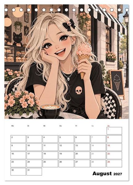 Produktbild: Kim, eben anders normal (Tischkalender 2027 DIN A5 hoch), CALVENDO Monatskalender
