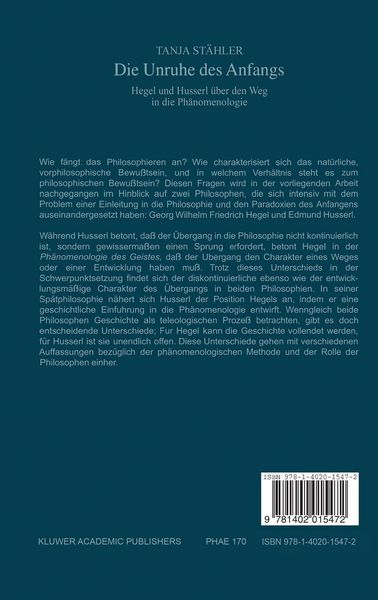 Produktbild: Die Unruhe Des Anfangs