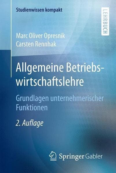 Produktbild: Allgemeine Betriebswirtschaftslehre