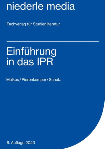 Produktbild: Einf&uuml;hrung in das IPR - 2023