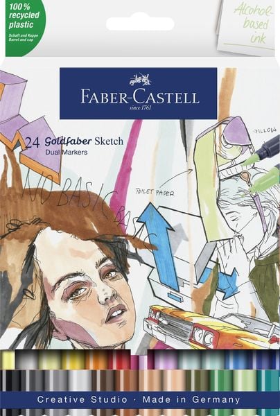 Produktbild: Faber-Castell Goldfaber Sketch Marker 24er Set