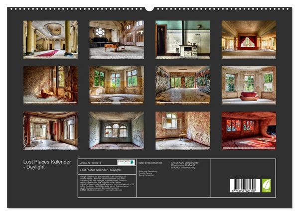 Produktbild: Lost Places Kalender - Daylight (hochwertiger Premium Wandkalender 2026 DIN A2 quer), Kunstdruck in Hochglanz