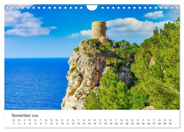 Produktbild: Mallorca Traumhafte Insel (Wandkalender 2026 DIN A4 quer), CALVENDO Monatskalender