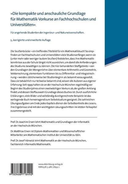 Produktbild: Vorkurs Mathematik