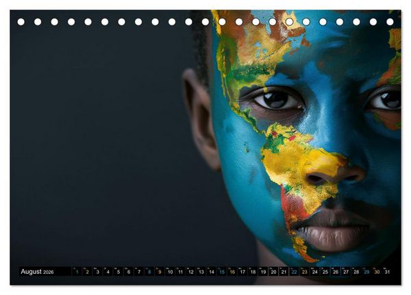 Produktbild: Faszination Bodypainting (Tischkalender 2026 DIN A5 quer), CALVENDO Monatskalender