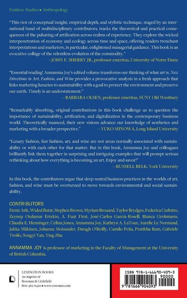 Produktbild: New Directions in Art, Fashion, and Wine