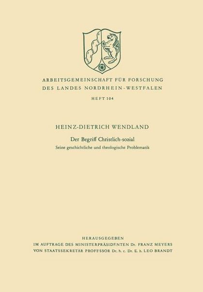 Produktbild: Der Begriff Christlich-sozial