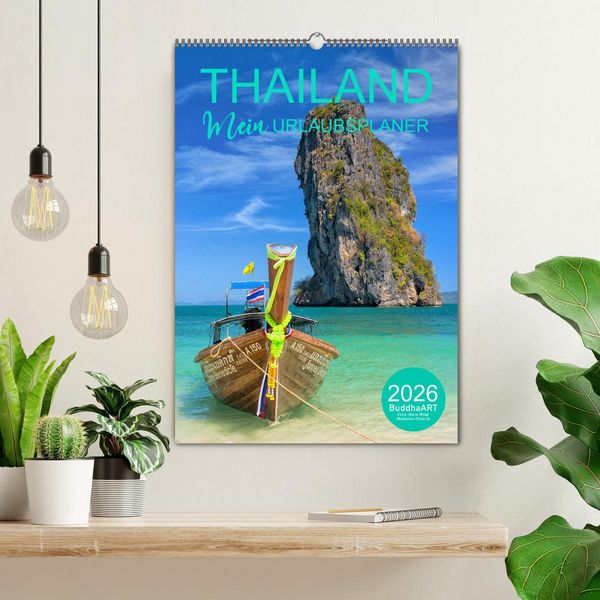 Produktbild: THAILAND - Mein Urlaubsplaner (Wandkalender 2026 DIN A2 hoch), CALVENDO Monatskalender