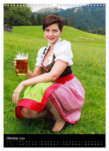 Produktbild: Dirndl und Tradition (Wandkalender 2026 DIN A3 hoch), CALVENDO Monatskalender