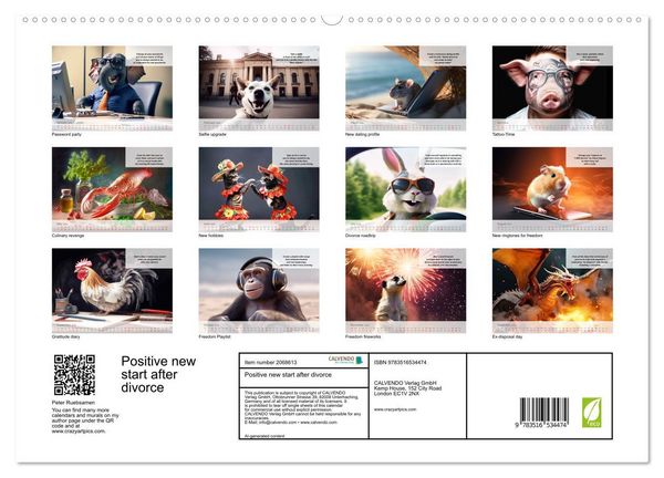 Produktbild: Positive new start after divorce (High Quality Premium Wall Calendar 2026 DIN A2 landscape),CALVENDO 12 Month Wall Calendar