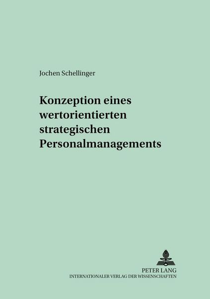 Produktbild: Konzeption eines wertorientierten strategischen Personalmanagements