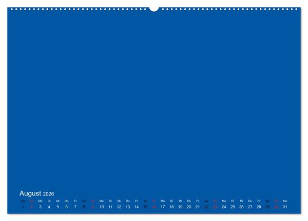 Produktbild: Bastelkalender - Blau (Wandkalender 2026 DIN A2 quer), CALVENDO Monatskalender
