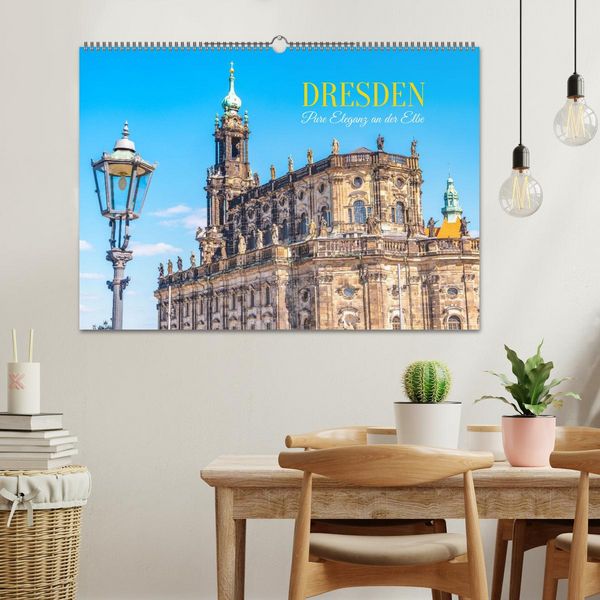 Produktbild: Dresden, Pure Eleganz an der Elbe (Wandkalender 2026 DIN A2 quer), CALVENDO Monatskalender