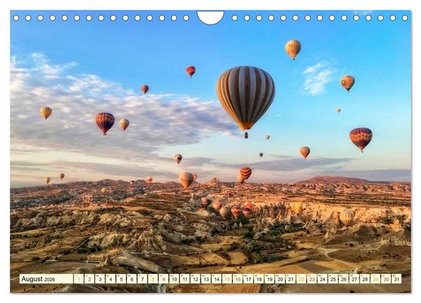 Produktbild: Mit dem Ballon &uuml;ber Kappadokien (Wandkalender 2026 DIN A4 quer), CALVENDO Monatskalender
