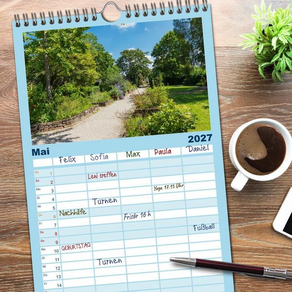 Produktbild: Familienplaner 2027 - Freinsheim - So Wunderbar mit 5 Spalten (Wandkalender, 21 x 45 cm) CALVENDO
