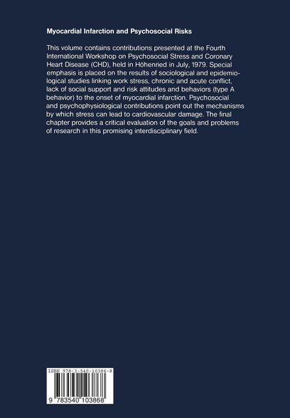 Produktbild: Myocardial Infarction and Psychosocial Risks