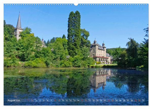 Produktbild: Burgen, Schl&ouml;sser, Herrenh&auml;user im Bergischen Land (hochwertiger Premium Wandkalender 2026 DIN A2 quer), Kunstdruck in Hochglanz