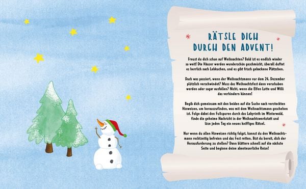 Produktbild: Mein Adventskalender-Buch: Mission Advent – Wo steckt der Weihnachtsmann?