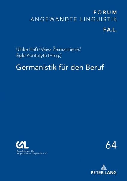 Produktbild: Germanistik f&uuml;r den Beruf