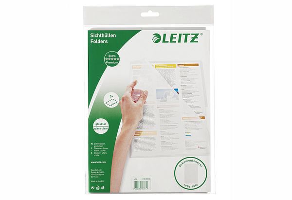 Produktbild: LEITZ Sichth&uuml;llen DIN A4 5 St&uuml;ck