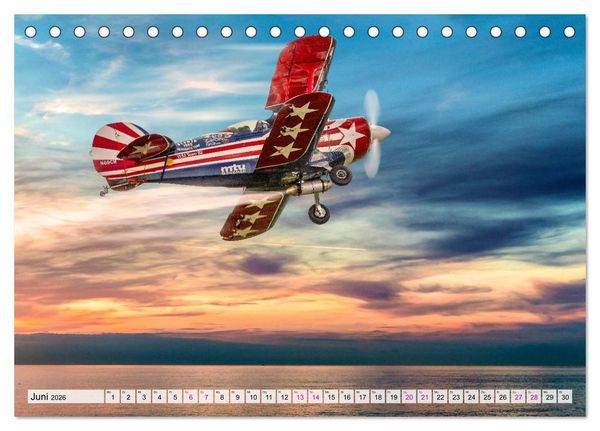 Produktbild: Modellflugzeuge in ACTION (Tischkalender 2026 DIN A5 quer), CALVENDO Monatskalender