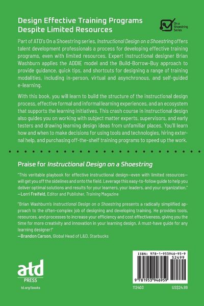 Produktbild: Instructional Design on a Shoestring