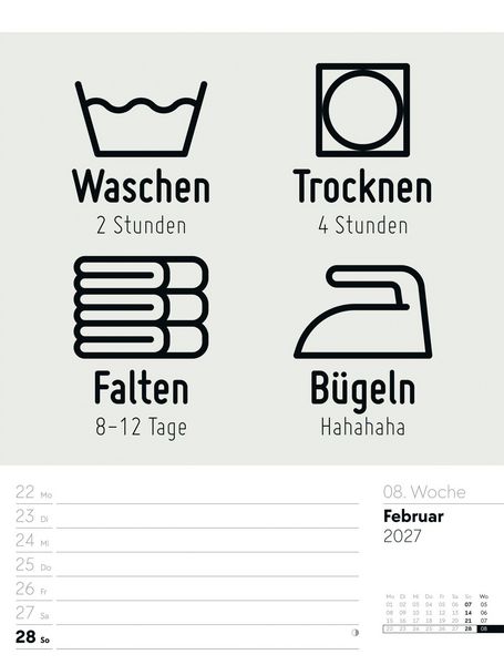Produktbild: Klartext Spr&uuml;chekalender Wochenplaner 2027