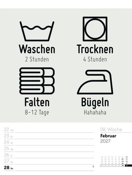 Produktbild: Klartext Spr&uuml;chekalender Wochenplaner 2027