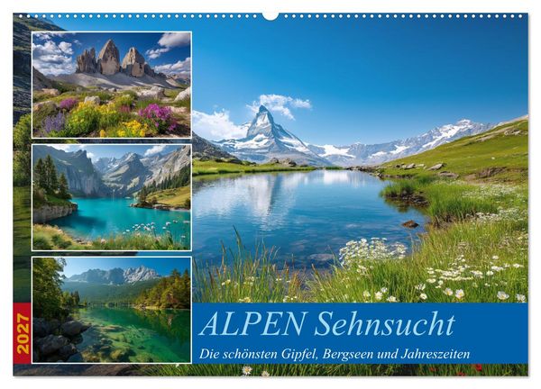 Produktbild: ALPEN Sehnsucht (Wandkalender 2027 DIN A2 quer), CALVENDO Monatskalender